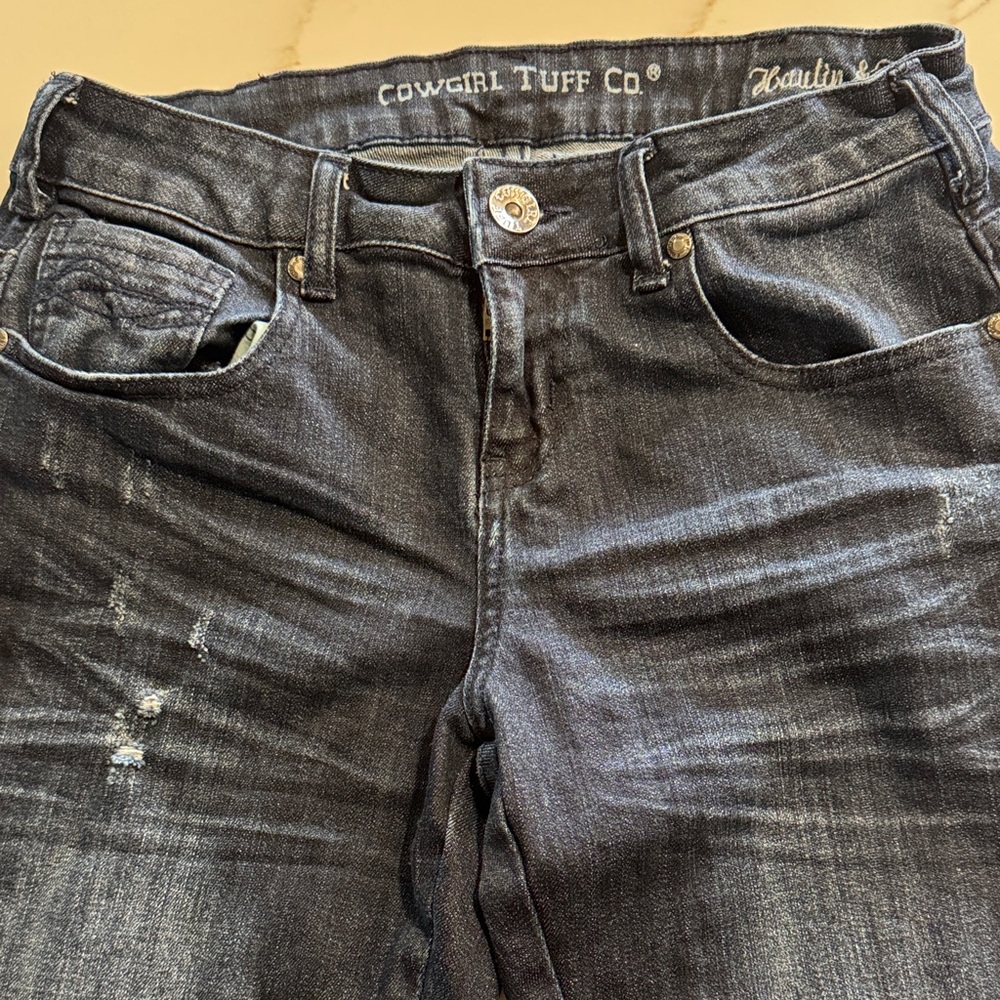 Cowgirl Tuff Dark Blue Denim Jeans